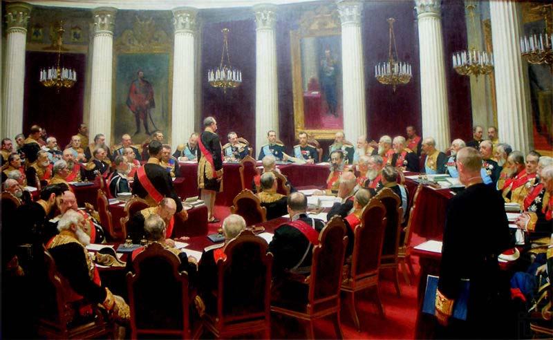 Ilya Repin Ceremonial session of the State Council 1900 china oil painting image